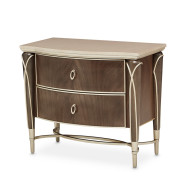 Villa Cherie Hazelnut Bedroom Set Collection by Michael Amini. Tufted Upholstered Bed