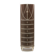 Villa Cherie Hazelnut Bedroom Set Collection by Michael Amini. Tufted Upholstered Bed