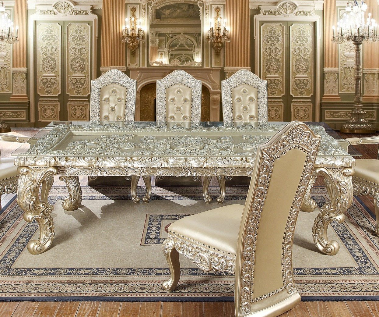 HD 8022 Dining Set Homey Design Victorian, European & Classic design