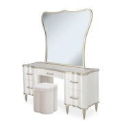 Vanity Desk & Mirror London Place Collection By Michael Amini