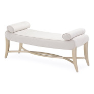 Bed Bench Malibu Crest Chardonnay Finish Collection by Michael Amini. 9007904-822