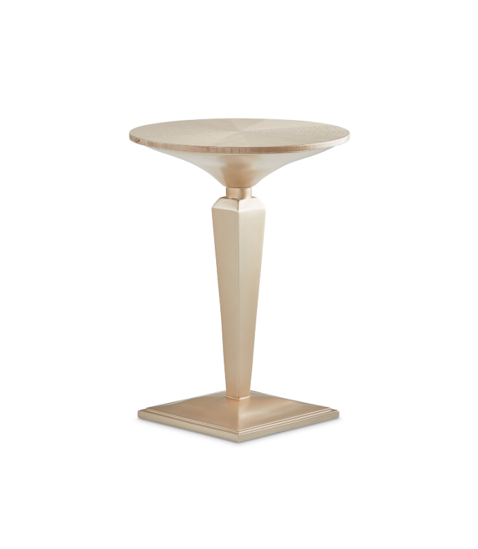 Round Pedestal Tea Table  Malibu Crest-V129 Collection By Michael Amini