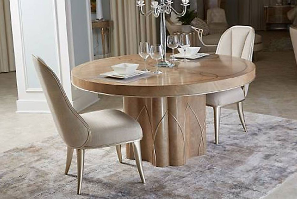 Villa Cherie -Caramel Round Dining Table By Michael Amini