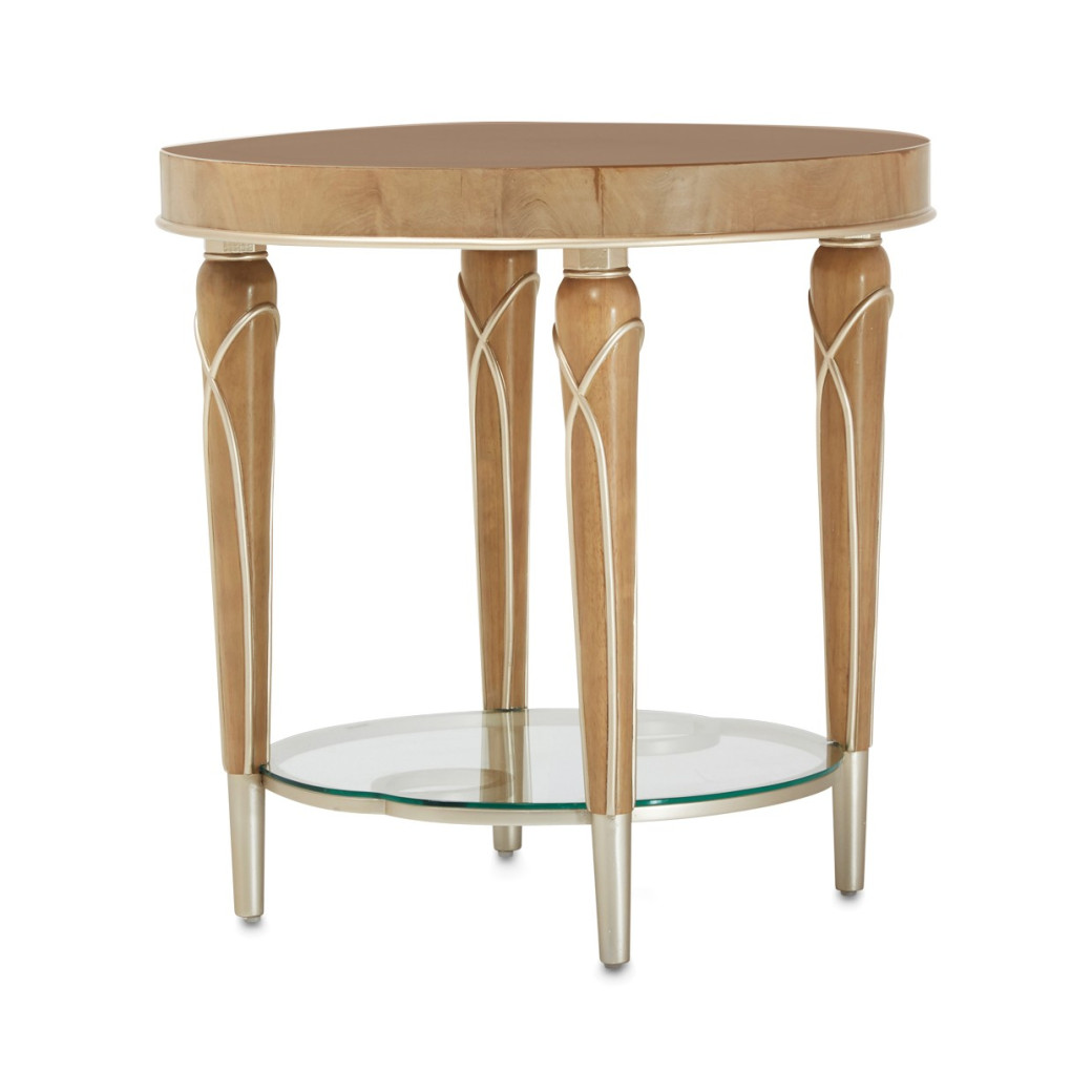 End Table Villa Cherrie Caramel Collection by Michael Amini N9008202-134