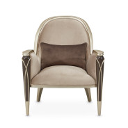 Accent Chair Villa Cherrie Hazelnut Collection By Michael Amini