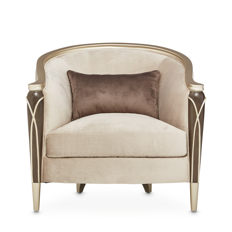 Matching Chair Villa Cherrie Hazelnut Collection By Michael Amini
