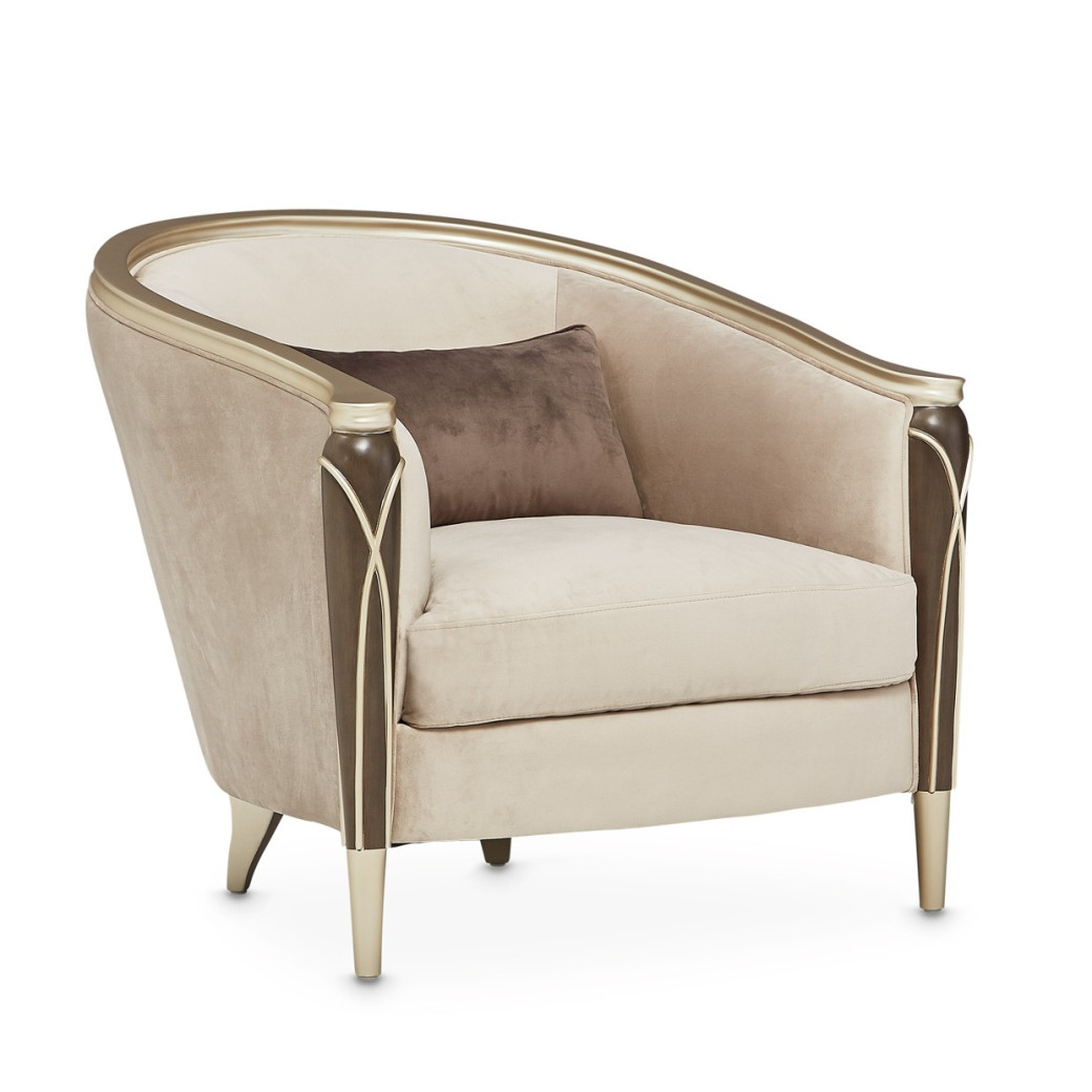 Matching Chair Villa Cherrie Hazelnut Collection By Michael Amini