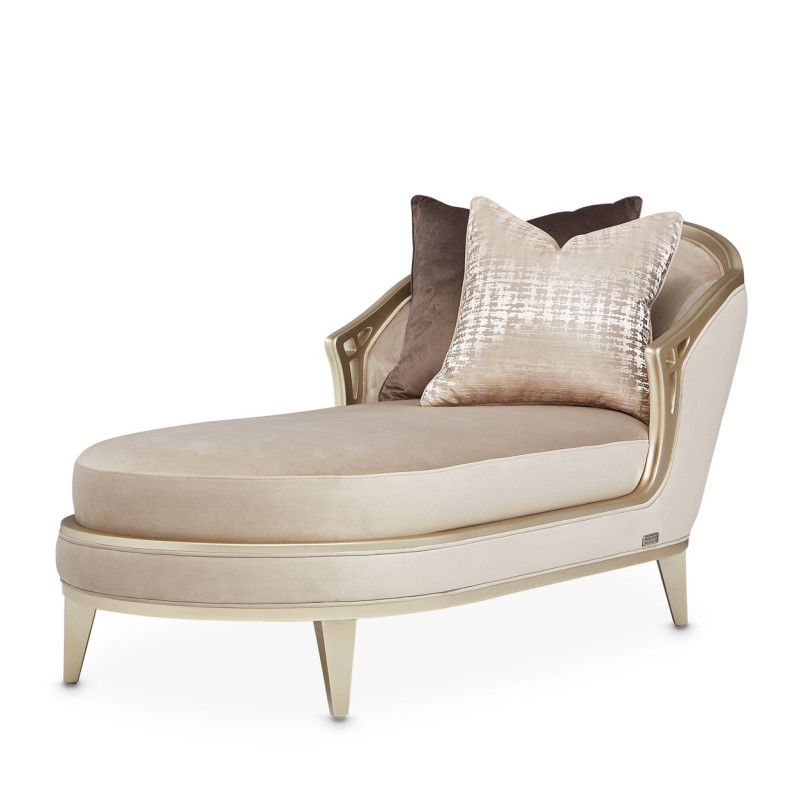 Chaise Villa Cherrie Hazelnut Collection By Michael Amini