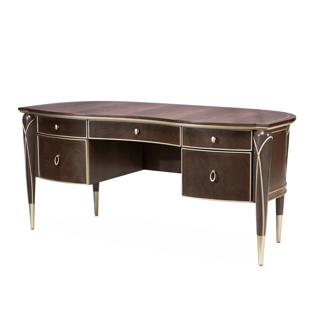 Desk Villa Cherrie Hazelnut Collection By Michael Amini