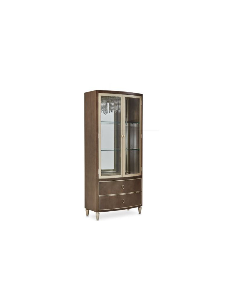 Display Cabinet Villa Cherrie Hazelnut Collection By Michael Amini