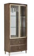 Display Cabinet Villa Cherrie Hazelnut Collection By Michael Amini
