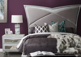Melrose Plaza Bedroom Set Collection By Michael Amini Upholstered Bed