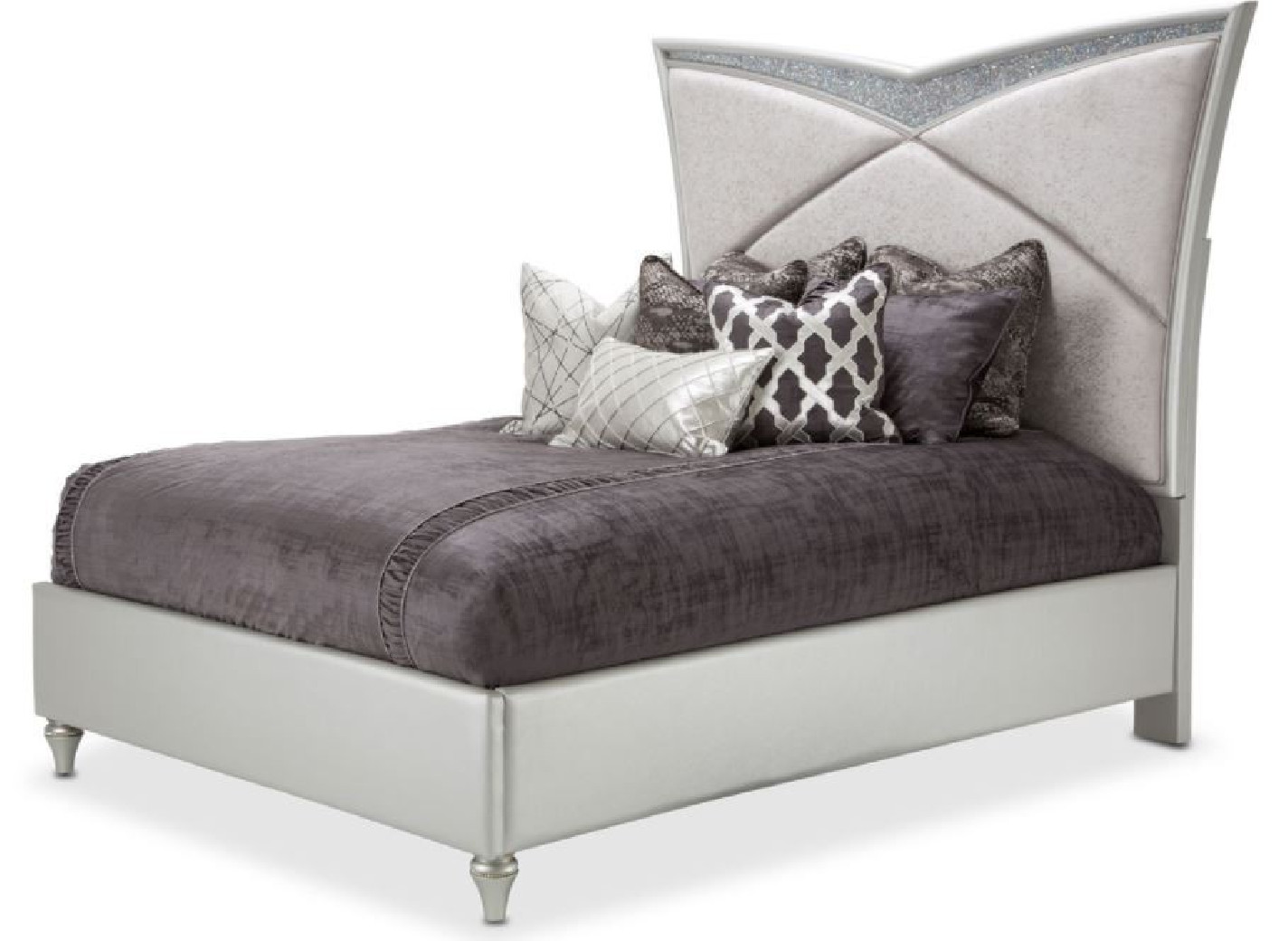 Melrose Plaza Bedroom Set Collection By Michael Amini Upholstered Bed