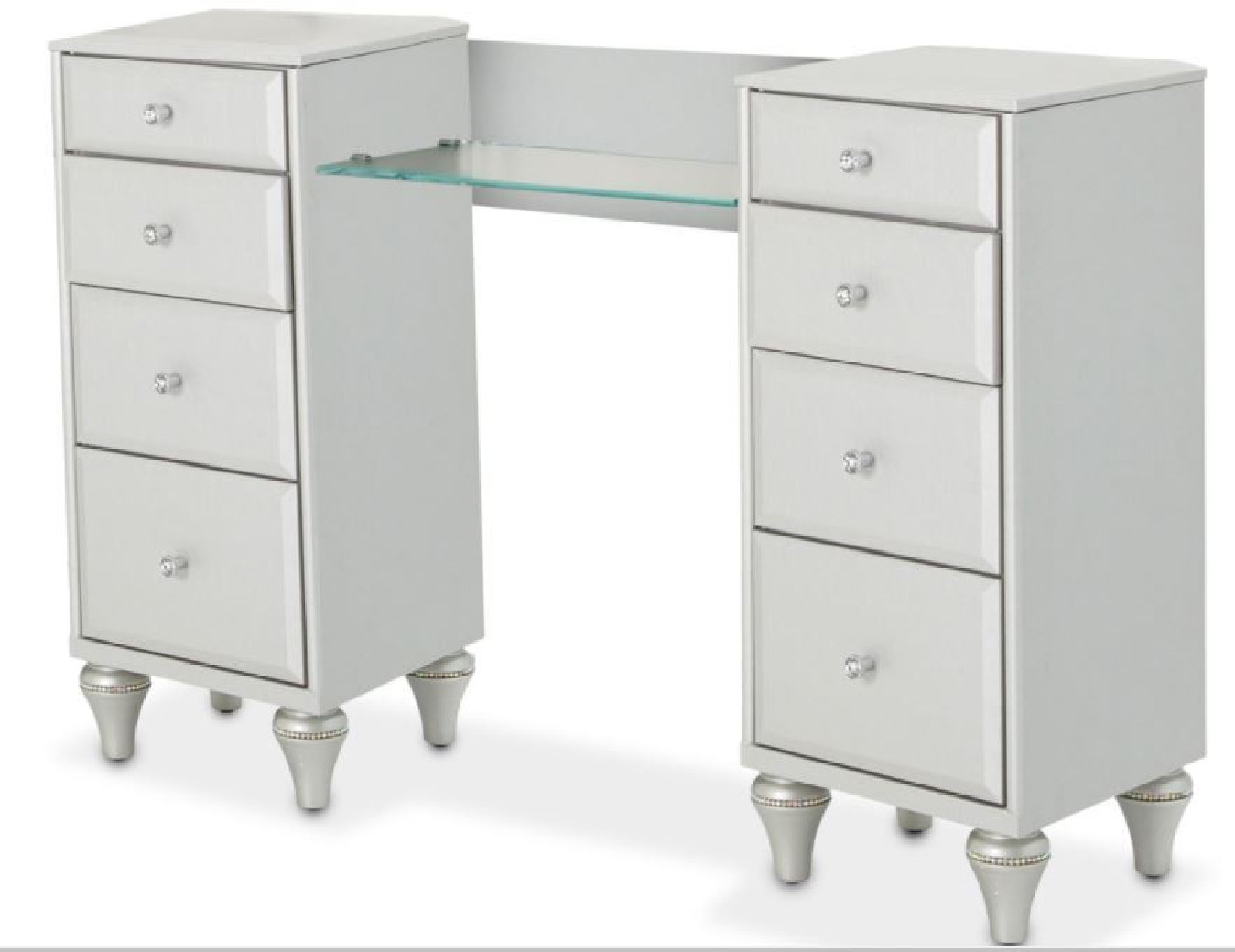 Upholstered Vanity Desk Melrose Plaza Collection By Michael Amini