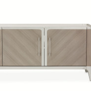 Media Cabinet Silver Mist Lanterna Collection By Michael Amini