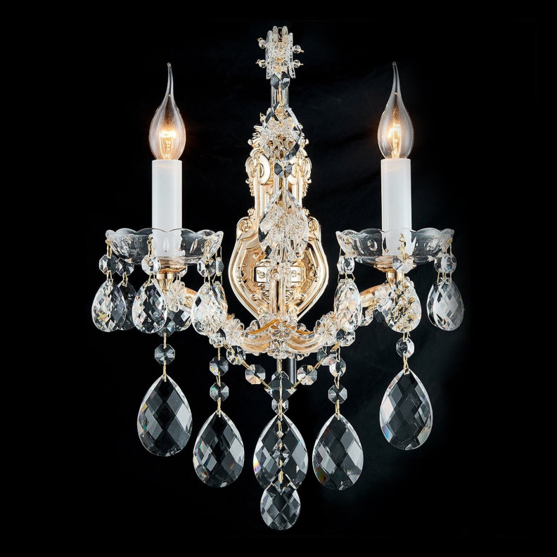 Michael Amini Lighting- La Scala 2 Light Wall Sconce