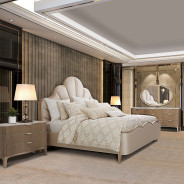 Accent Cabinet-Night Stand Malibu Crest Chardonnay Finish Collection by Michael Amini. 9007040-131