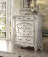 21130Q Bedroom Versailles Collection Ivory Velvet Bone white Finish By Acme Furniture