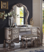 28190Q Bedroom Vintage Bone White Finish Dresden Collection By Acme Furniture