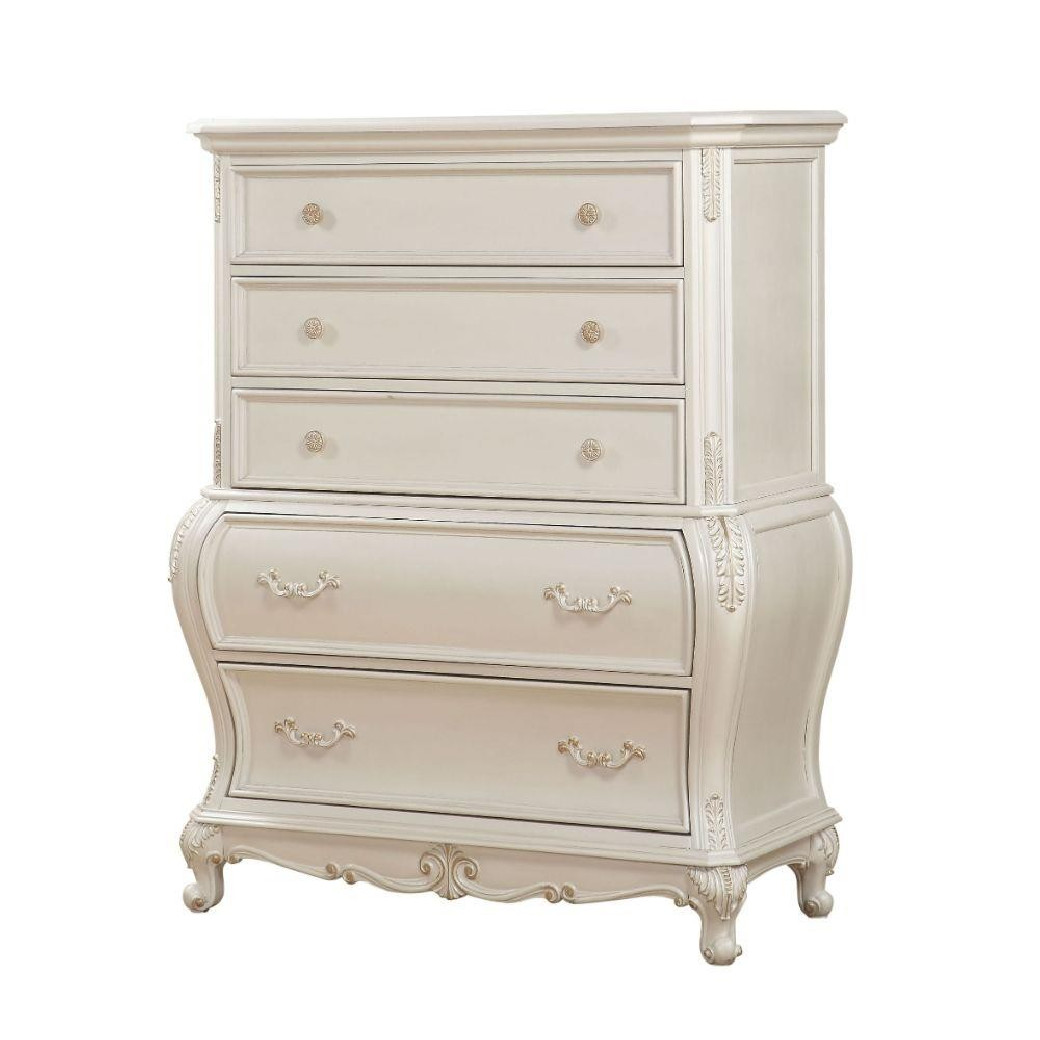 23540Q Pearl White Bedroom Chantelle Collection by Acme Furniture
