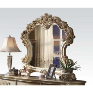 23007 Gold Patina Finish Vanity & Mirror Dresden Collection By Acme Furniture
