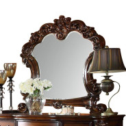 22009 Cherry finish Vanity & Mirror Vendome Collection By Acme Furniture