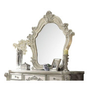 21137  Versailles Bone White Finish Vanity & Mirror By Acme Furniture