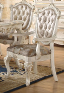 63540 Rectangular Dining Set Pearl White Finish Chantelle Collection by Acme Furniture