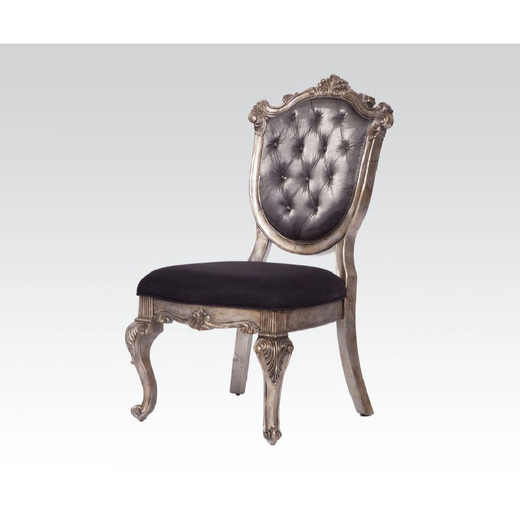 60540 Dining Set Antique Platinum Finish Chantelle Collection by Acme Furniture