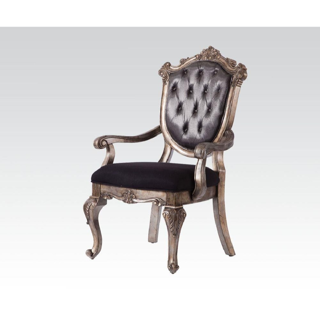 60540 Dining Set Antique Platinum Finish Chantelle Collection by Acme Furniture