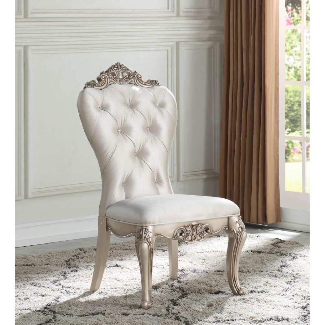 67440 Antique White Finish Dining Room Gorsedd Collection by Acme Furniture