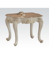83540 Occasional Tables Pearl White Finish Marble Top by Acme Furniture