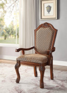 64170 Cherry Finish Single Pedestal Dining Table set Chateau de Ville Collection by Acme