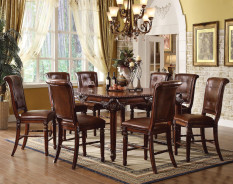 60080 Counter Height Table Cherry Finish By Acme Furniture