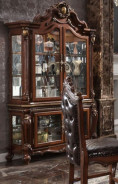 68229 Curio Cherry Oak Finish Picardy Collection By Acme Furniture
