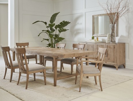 Rectangular Dining Table Light Oak Finish Palisade Collection By A.R.T Furniture