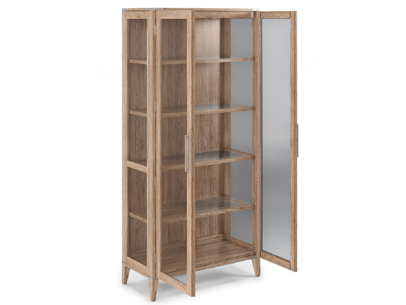 Curio Cabinet Light Oak Finish Passage Collection By ART Furniture