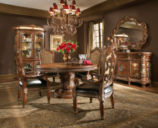 5 PC Round Dining Room Set Villa Valencia Collection By Michael Amini 72001-55