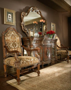 5 PC Round Dining Room Set Villa Valencia Collection By Michael Amini 72001-55