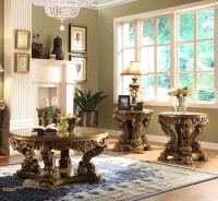 HD 506 Homey Design Upholstery Living Room Set Victorian, European & Classic Design Sofa Set