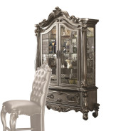 66830 Silver / Antique Platinum Finish Dining Set Versailles II Collection By Acme Furniture