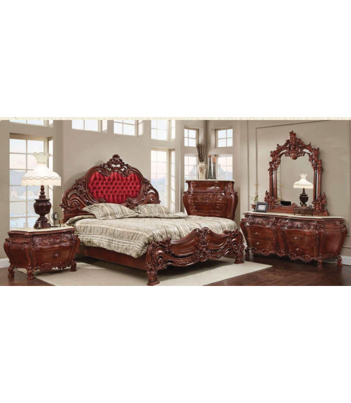 316 Upholstered Headboard Bed French Provincial Style By Polrey