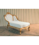 643 DJ Polrey French Provincial Style Chaise Lounge Chair