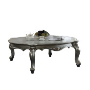 83465 Platinum Finish Occasional Tables Picardy Collection By Acme Furniture