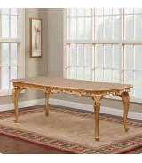 701 Wood Top Dining Table Classic French Provincial Style By Polrey