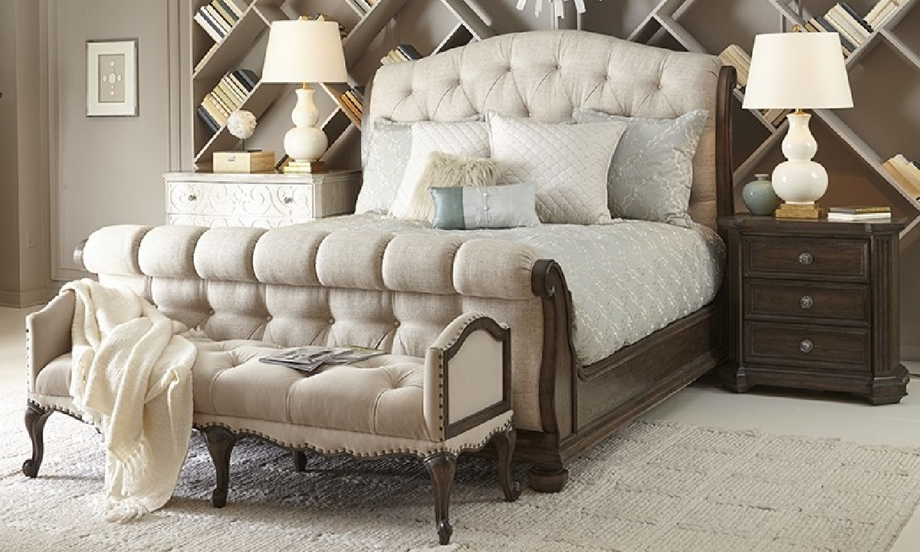 Bedroom Vintage Salvage Collection Walnut Finish by ART Furniture