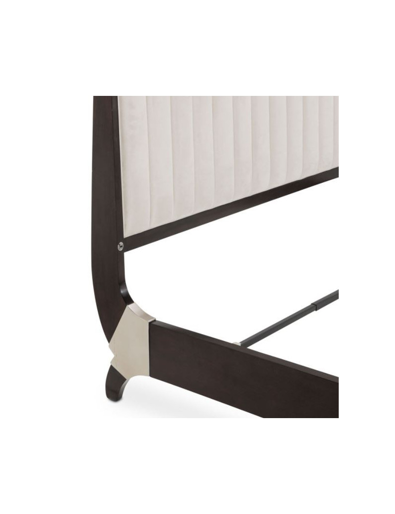 Tufted Sleigh Bed Paris Chic Collection by Michael Amini
