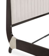 Tufted Sleigh Bed Paris Chic Collection by Michael Amini