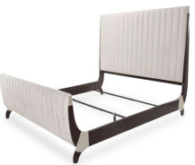 Tufted Sleigh Bed Paris Chic Collection by Michael Amini