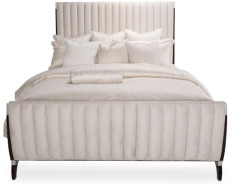 Tufted Sleigh Bed Paris Chic Collection by Michael Amini